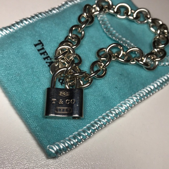 TIFFANY & CO. 1837 Padlock Charm Bracelet - Picture 8 of 9